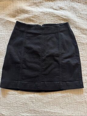 wild fable Black Mini Skirt with Panel Seams
